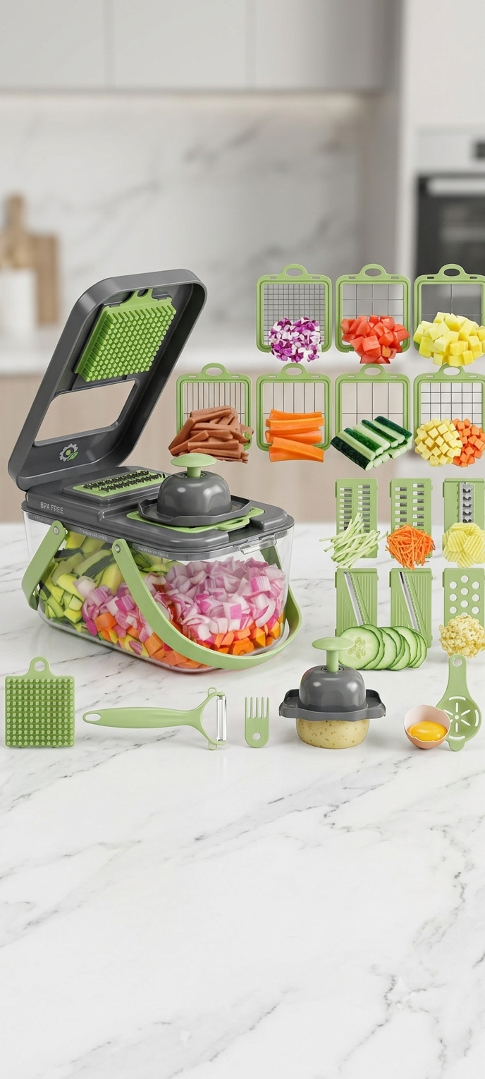 Picador De Verduras Y Frutas Multifuncional